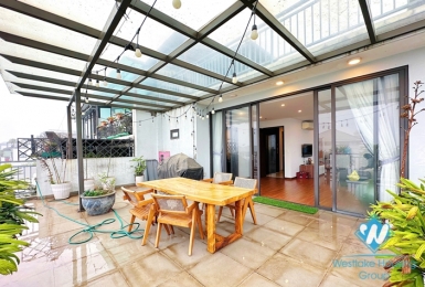 Morden duplex 3 bedrooms apartment for rent in Tay Ho ward, Ha Noi